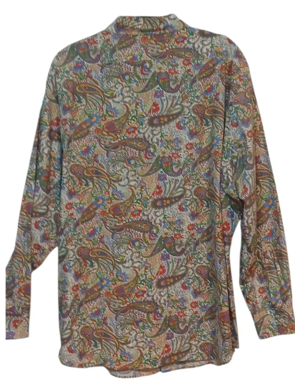 Cremieux - NWOT, Premium Denim, Paisley Long Sleeve Shirt, XXL, 100% Cotton